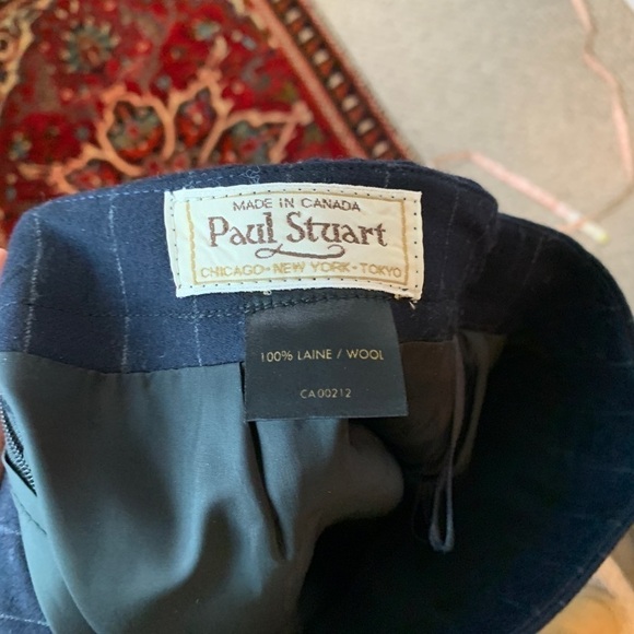 Paul Stuart Pinstriped Pencil Skirt - Picture 5 of 7